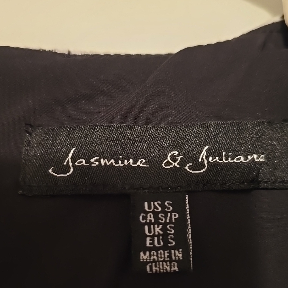 Jasmine and Juliana Black and White Preppy Houndstooth Sleeveless Dress S - Picture 2 of 5
